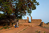 Mamallapuram - Tamil Nadu. The ruined Raya gopuram. 